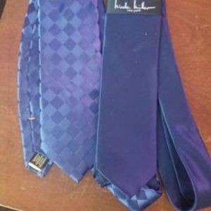 Two Brand New Navy Neck Ties